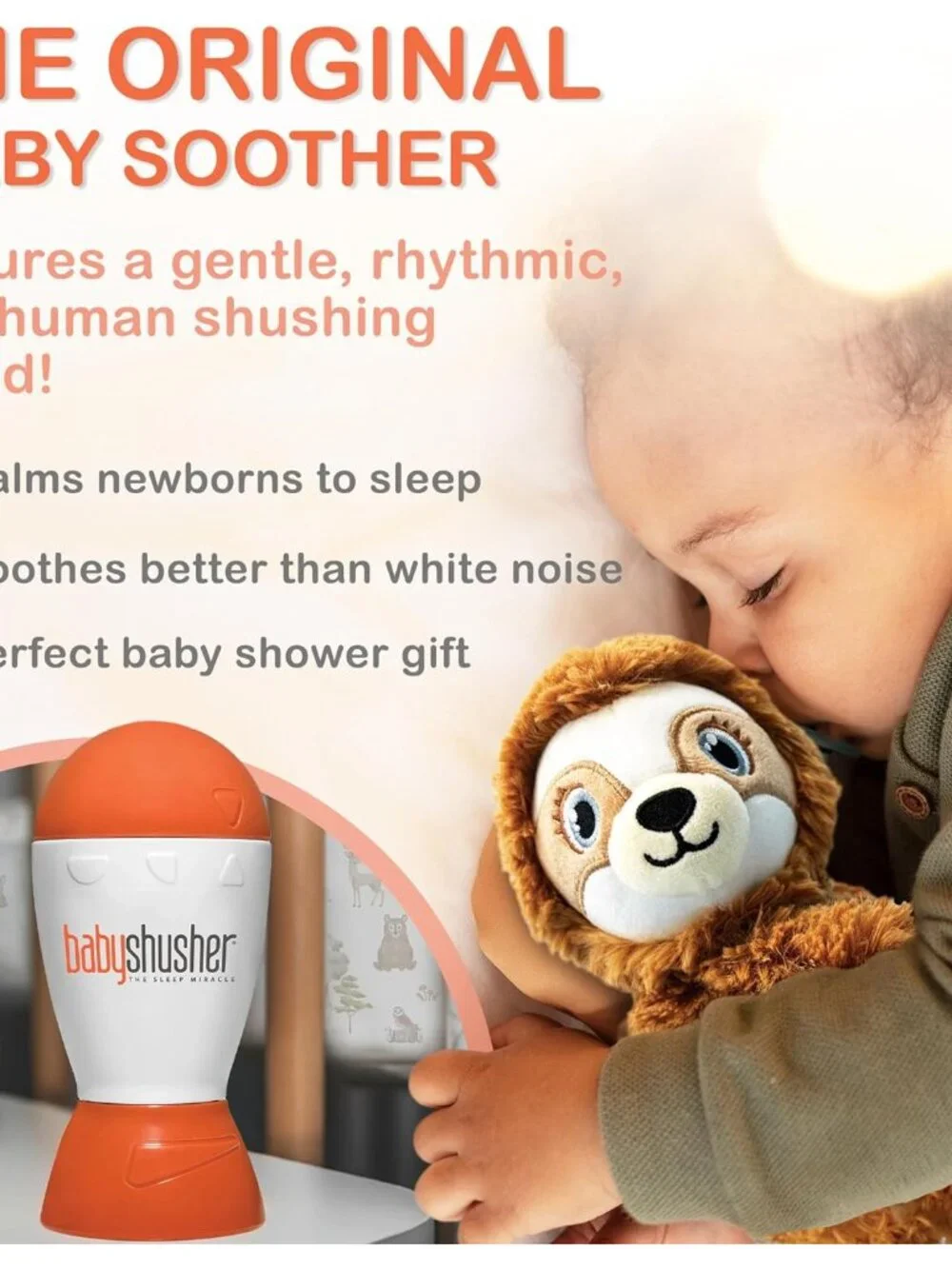 Portable Sound Machine - Mom-Like 'Shh!' Sound for Baby, Sleeping Soother, Newbo - Picture 2 of 8